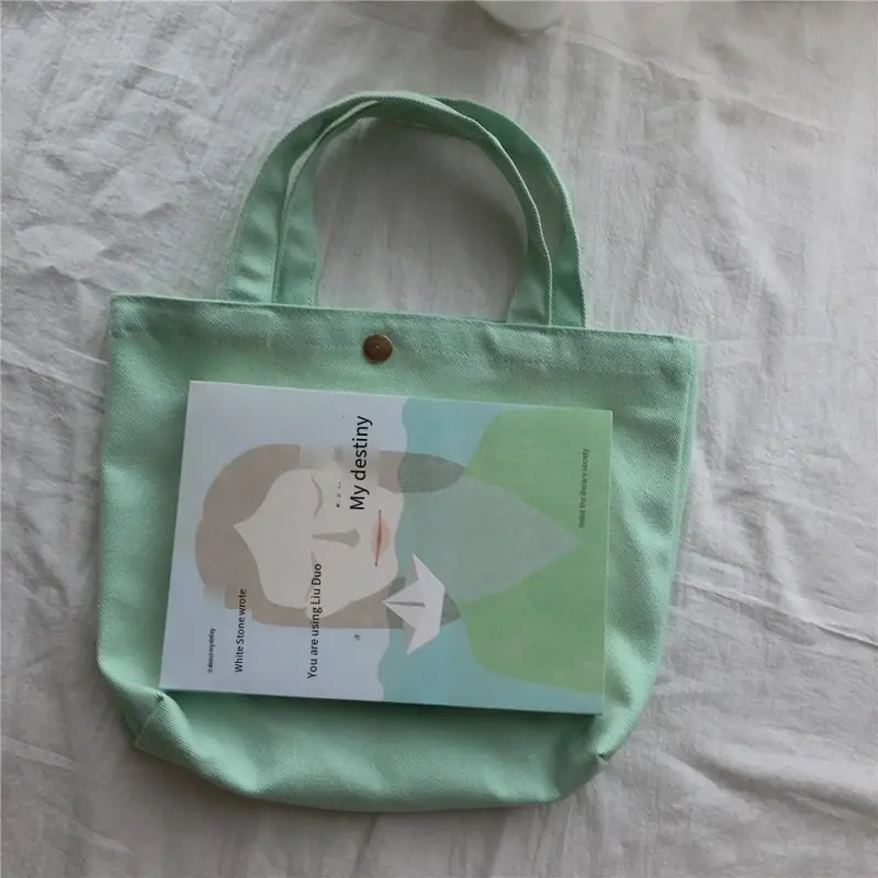 Solid Color Canvas Tote Bag, Large Capacity Shoulder Bag, Women's